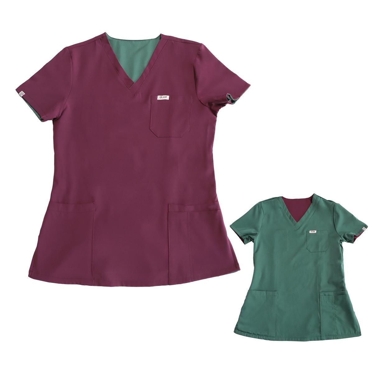 Reversible Scrub Top